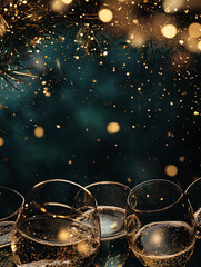 Festive New Year's background