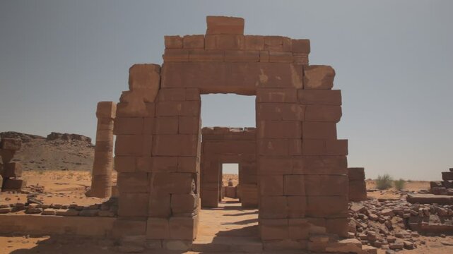 Sudan, Nubia, Naga, amun temple rams