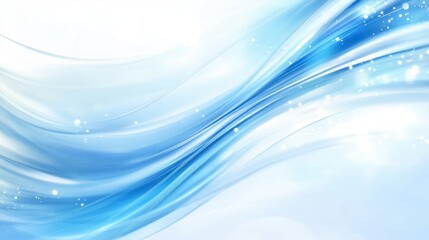 Obraz premium Soft Blue Waves Abstract Background Design