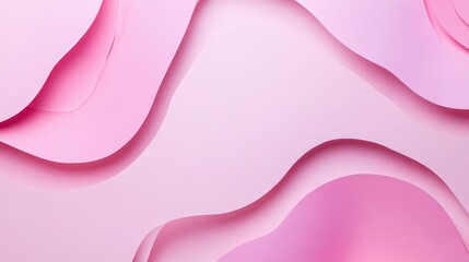 Photo of, Pink background with subtle gradients and paper cutouts for design, banner template