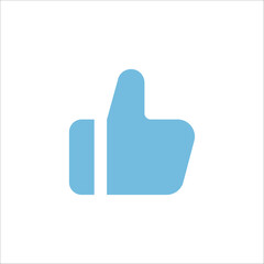 Thumb up like icon button vector logo art illustration.eps