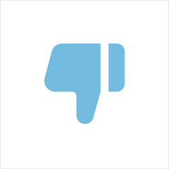 Thumb down dislike icon button vector logo art illustration.eps