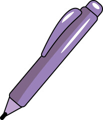 Vector Pen Illustration. Business and Education Clipart.