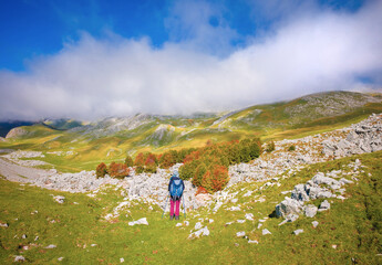 Monti della Meta (Italy) - In the Mainarde mountain range, here the hightest peak in Parco...