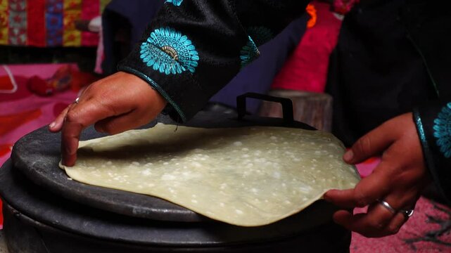 traditional, bread making, oriental, cuisine, handmade, food