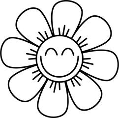 cute happy flower