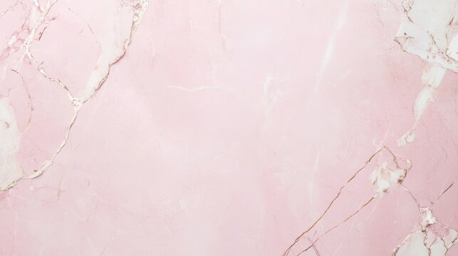 Photo of, Pink background with subtle marble texture and gold accents for design, banner template