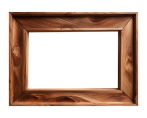 Close-Up Illustration of a Wooden Frame