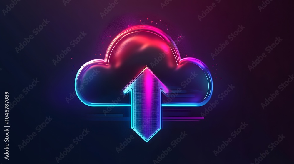 Poster cloud computing concept,cloud for transfer data.cloud computing, big data center, future infrastruct
