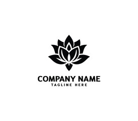 Vector lotus flower logo Icon. Lotus logo template. Modern lotus logo concept. Creative flower