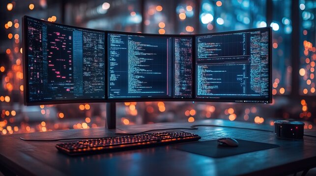 Programming coding and hologram and trading with cyber security