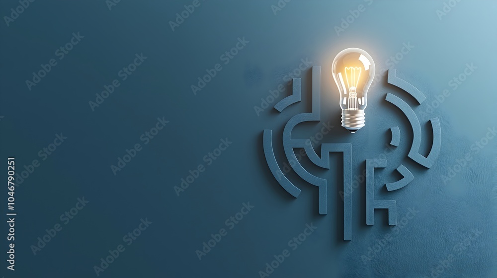 Leinwandbilder illuminating the path through the creative labyrinth of innovation a conceptual representation of ov
