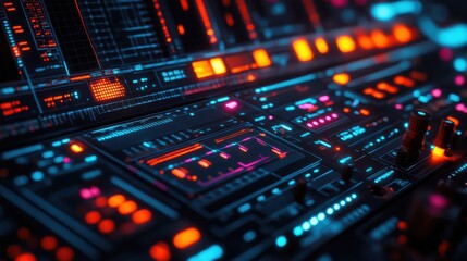 Digital signal processing equipment with waveform displays.