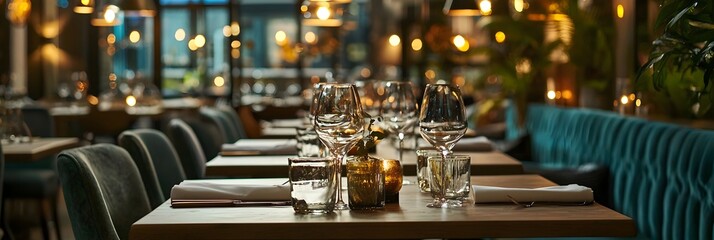 Beautifully Designed Dining Area with Large Table Exquisite Decor and Ambient Lighting Perfect for Hosting Gatherings and Entertaining Guests