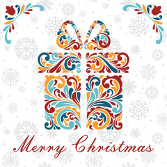 Christmas Greeting Card. Christmas gift.
