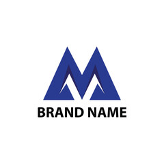 creative elegant minimalist modern letter M logo