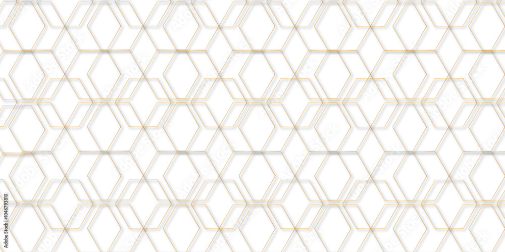 Poster abstract golden linear graphic ornament. arabian stylish seamless pattern on white background. creat