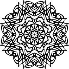 Flower Mandala Art Ideas Circular Pattern in the Form of a Mandala Decorative Ornament in Ethnic Oriental Style.