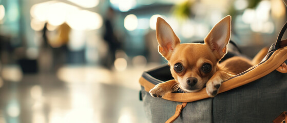 Chihuahua Dog Alert Curious With A Smooth Coat Being Watchful