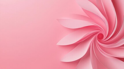 Photo of, Pink background with swirling petals for design, banner template