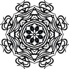 Mandala Artists Circular Pattern in the Form of a Mandala Decorative Ornament in Ethnic Oriental Style.