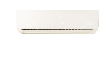 White air conditioner isolated on white background