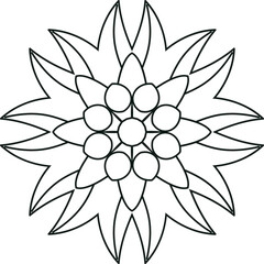 Mandala Color Wheel Circular Pattern in the Form of a Mandala Decorative Ornament in Ethnic Oriental Style.