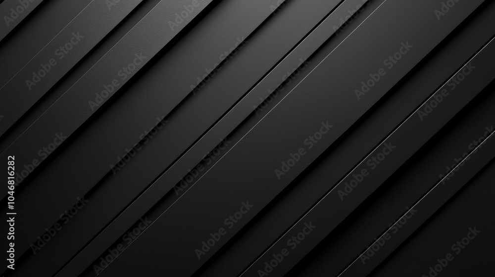 Poster a minimalist black background with a series of thin, parallel white lines, creating a refined and st