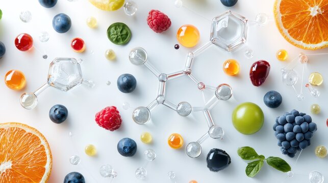 Enhanced Natural Flavors: Organic Chemical Synthesis Editorial Photo in High Resolution