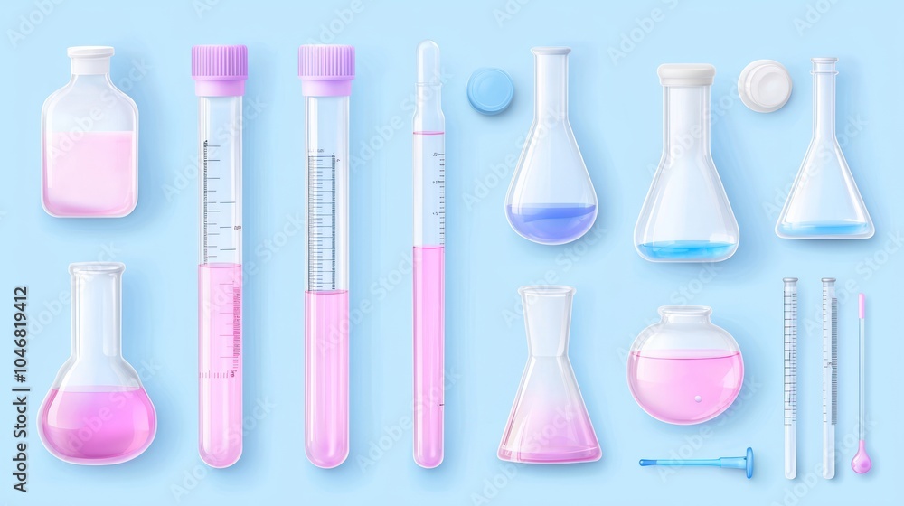 Poster cutting-edge chromatography: detailed lab scene with editorial style in high resolution, photo reali