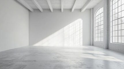 A pristine blank white background with soft, diffused lighting creating a calm and neutral atmosphere, ideal for showcasing products or artwork.