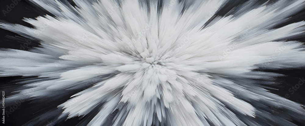 Aufkleber a dynamic burst of white textures against a dark background, creating an abstract visual effect. bla