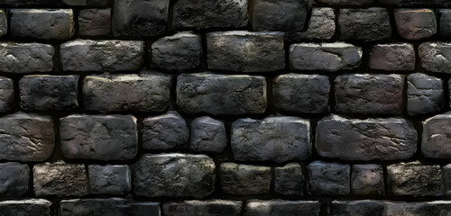 A textured stone wall with varying shades and sizes of stones. Black and white background images -