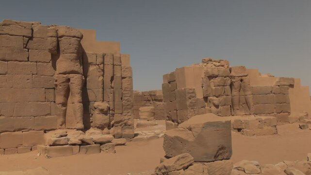 Sudan, Nubia, Naga, ruins of the central temple