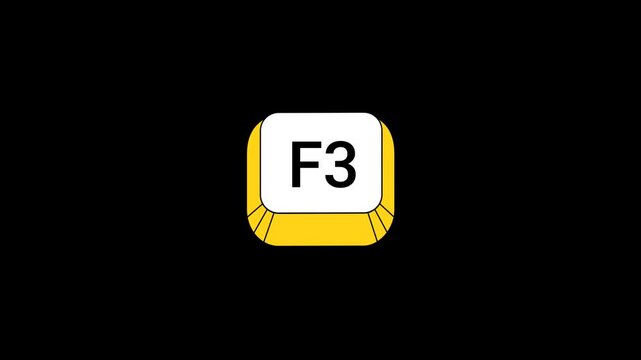 F3 Key pressing Animation
