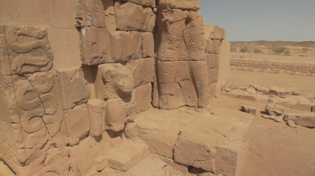 Sudan, Nubia, Naga, ruins of the central temple
