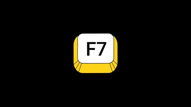 F7 Key pressing Animation