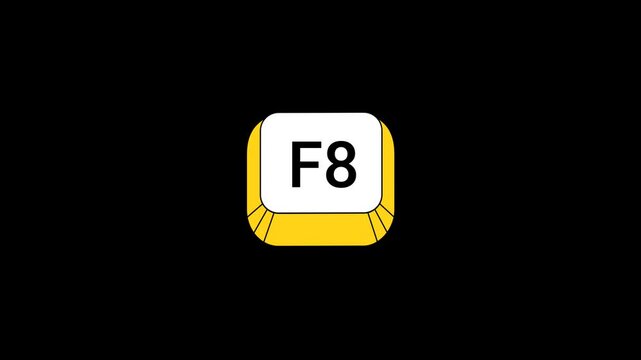 F8 Key pressing Animation