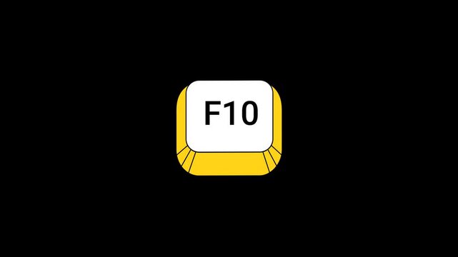 F10 Key pressing Animation