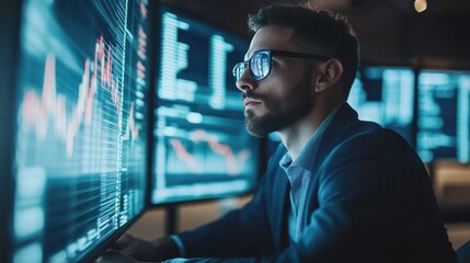 Fintech security specialists monitoring systems for vulnerabilities and protecting financial transactions