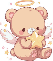 Fototapeta premium girl with teddy bear