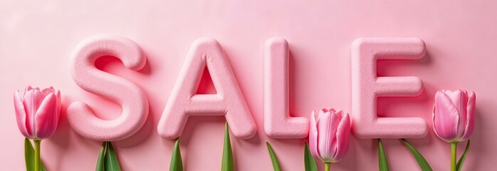 Fototapeta premium banner with the word 