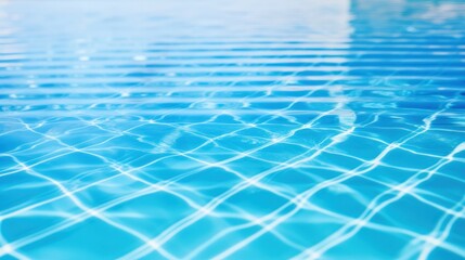 Obraz premium A calm swimming pool scene with sparkling blue water