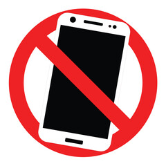 mobile phone prohibited sign