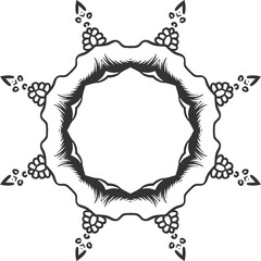 Flower Mandala Coloring Pages Circular Pattern in Form of Mandala With Flower for Henna, Mehndi, Tattoo, Decoration Decorative Ornament in Ethnic Oriental Style.