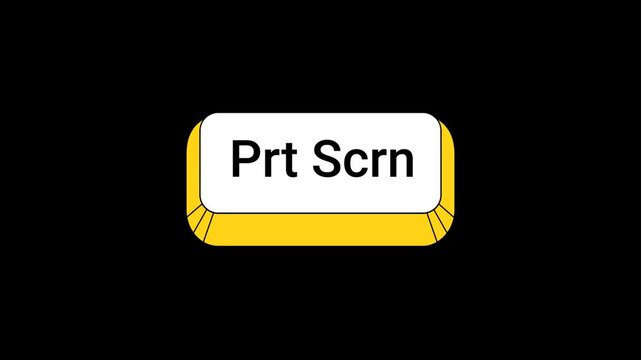 Prt scrn Key pressing Animation