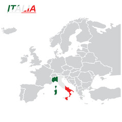 Obraz premium Map of Sweden in Europe on white background