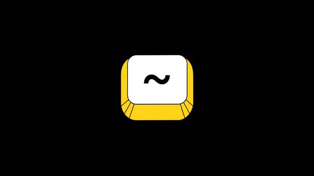 Tilde Key pressing Animation