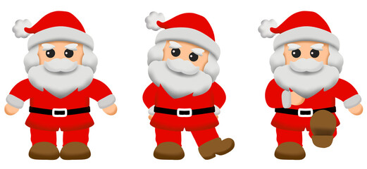 かわいいサンタクロースセット