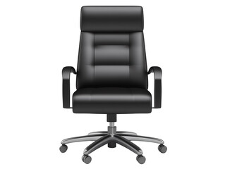 a black office chair with wheels